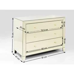 Best Kommode Luxury Champagne 3 Schube Kommoden & Sideboards