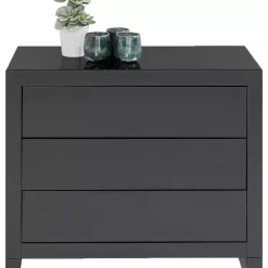 Best Kommode Luxury Push 3 Schube Grau Kommoden & Sideboards