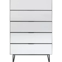 Best Kommode Soran 5 Schube Schwarz 65X114Cm Kommoden & Sideboards