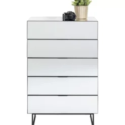 Best Kommode Soran 5 Schube Schwarz 65X114Cm Kommoden & Sideboards