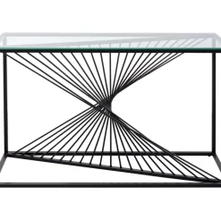 Online Konsole Laser Schwarz Klarglas 120X40Cm Kommoden & Sideboards