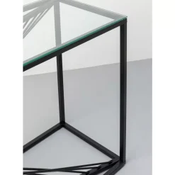 Online Konsole Laser Schwarz Klarglas 120X40Cm Kommoden & Sideboards