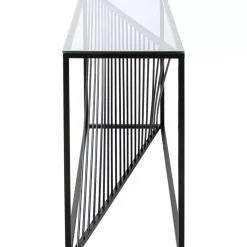 Online Konsole Laser Schwarz Klarglas 120X40Cm Kommoden & Sideboards