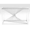 Best Konsole Laser Silber Klarglas 120X40 Kommoden & Sideboards