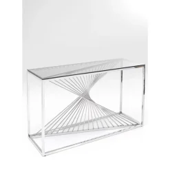 Best Konsole Laser Silber Klarglas 120X40 Kommoden & Sideboards