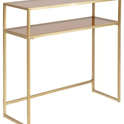 Outlet Konsole Loft Gold 85X80Cm Kommoden & Sideboards