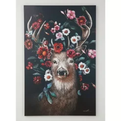 Sale Leinwandbild Deer In Flower 90X140Cm Bilder