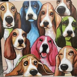 Online Leinwandbild Doggy Eye`S 100X100Cm Bilder