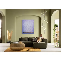 Outlet Leinwandbild Flower Boat Lila Weis 120X160Cm Bilder