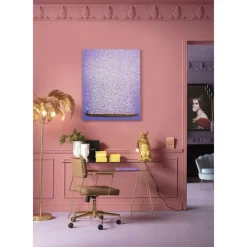 Online Leinwandbild Flower Boat Lila Weis 80X100Cm Bilder