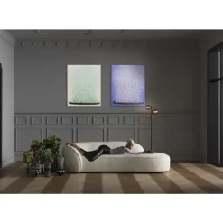 Online Leinwandbild Flower Boat Lila Weis 80X100Cm Bilder