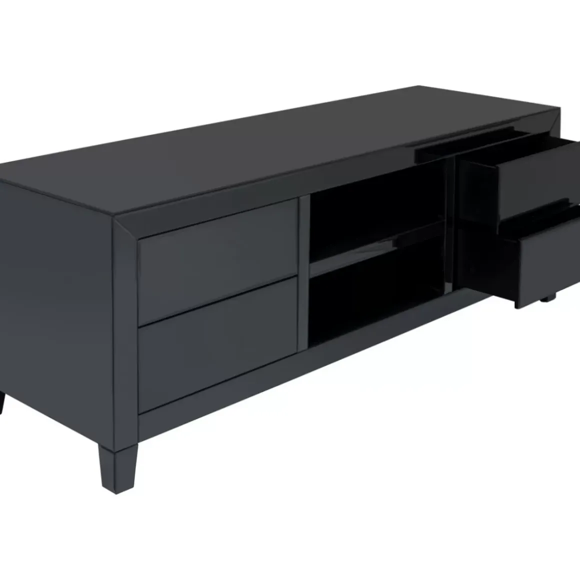 Online Lowboard Luxury Push Grau 140X50Cm Kommoden & Sideboards