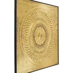 Best Objektbild Art Geometric Circle Gold 120X120Cm Bilder