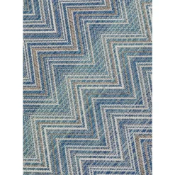 Sale Outdoor Teppich Zigzag Blau 160X230Cm Teppiche