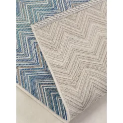 Sale Outdoor Teppich Zigzag Blau 160X230Cm Teppiche