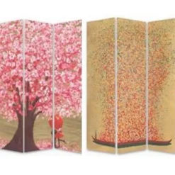 Best Paravent Flower Couple Vs Flower Boat 120X180 Paravents