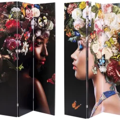 Hot Paravent Flowery Shoulder Vs Bunch Flowers 120X180 Paravents