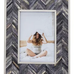 Rahmen Chevron Grau 13X18 Deko & Geschenkartikel