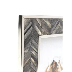 Rahmen Chevron Grau 13X18 Deko & Geschenkartikel