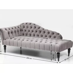 Online Recamiere Desire Velvet Silbergrau Sofas & Couches