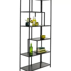 Regal Loftie Schwarz 77X185Cm Regale