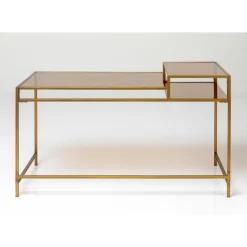 Sale Schreibtisch Loft Gold 134X60Cm Tische