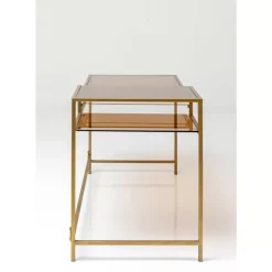 Sale Schreibtisch Loft Gold 134X60Cm Tische