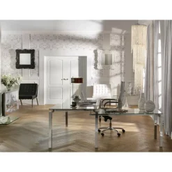 Sale Schreibtisch Lorenco Chrom Winkelcombi 210X180Cm Tische