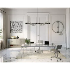 Sale Schreibtisch Lorenco Chrom Winkelcombi 210X180Cm Tische