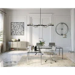 Sale Schreibtisch Lorenco Chrom Winkelcombi 210X180Cm Tische