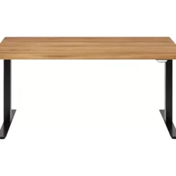 Schreibtisch Office Jackie Eiche Schwarz 160X80 Tische