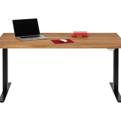 Schreibtisch Office Jackie Eiche Schwarz 160X80 Tische