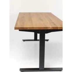 Schreibtisch Office Jackie Eiche Schwarz 160X80 Tische