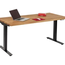 Schreibtisch Office Jackie Eiche Schwarz 160X80 Tische