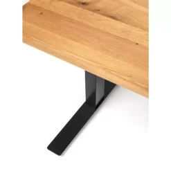 Schreibtisch Office Jackie Eiche Schwarz 160X80 Tische