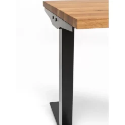 Schreibtisch Office Jackie Eiche Schwarz 160X80 Tische