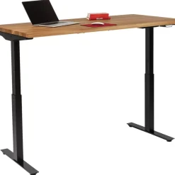 Schreibtisch Office Jackie Eiche Schwarz 160X80 Tische