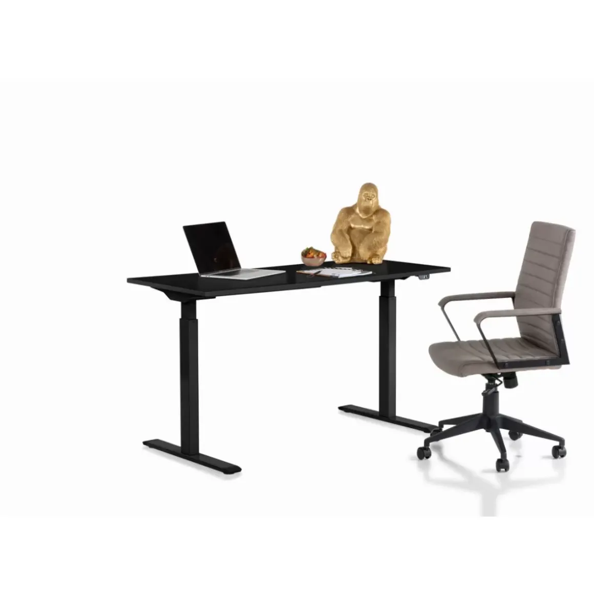 New Schreibtisch Office Smart Schwarz Schwarz 140X60 Tische