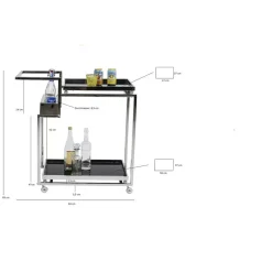 Outlet Servierwagen Barfly Silber Tische