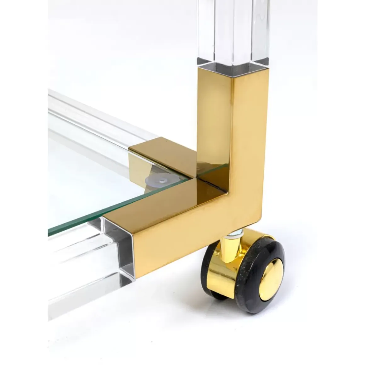 New Servierwagen Josy Gold Tische