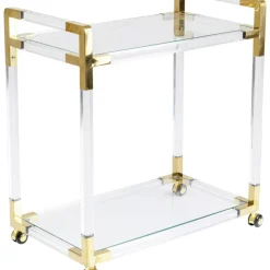 New Servierwagen Josy Gold Tische