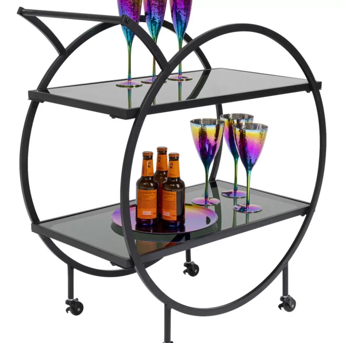 New Servierwagen Loft Schwarz Tische