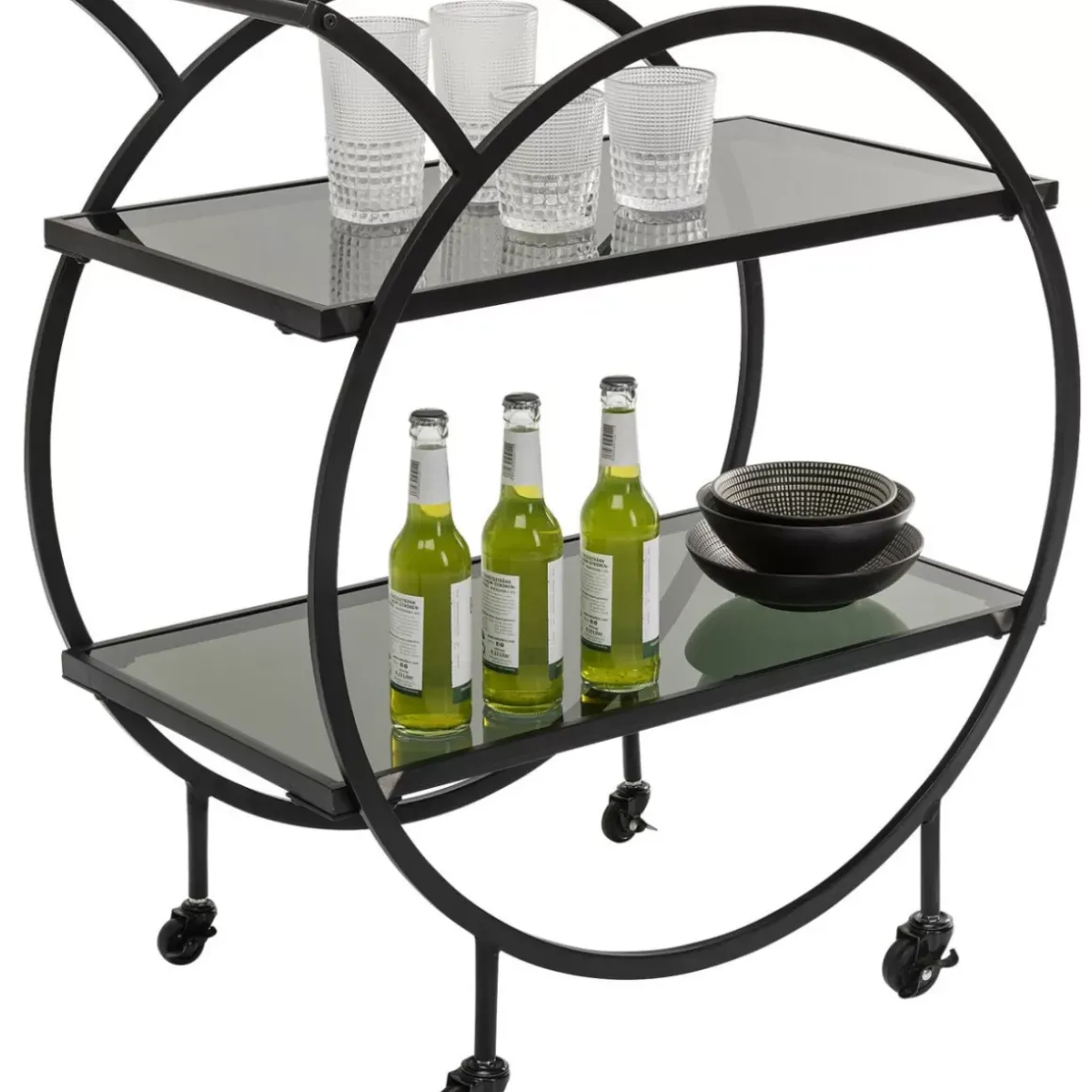 New Servierwagen Loft Schwarz Tische