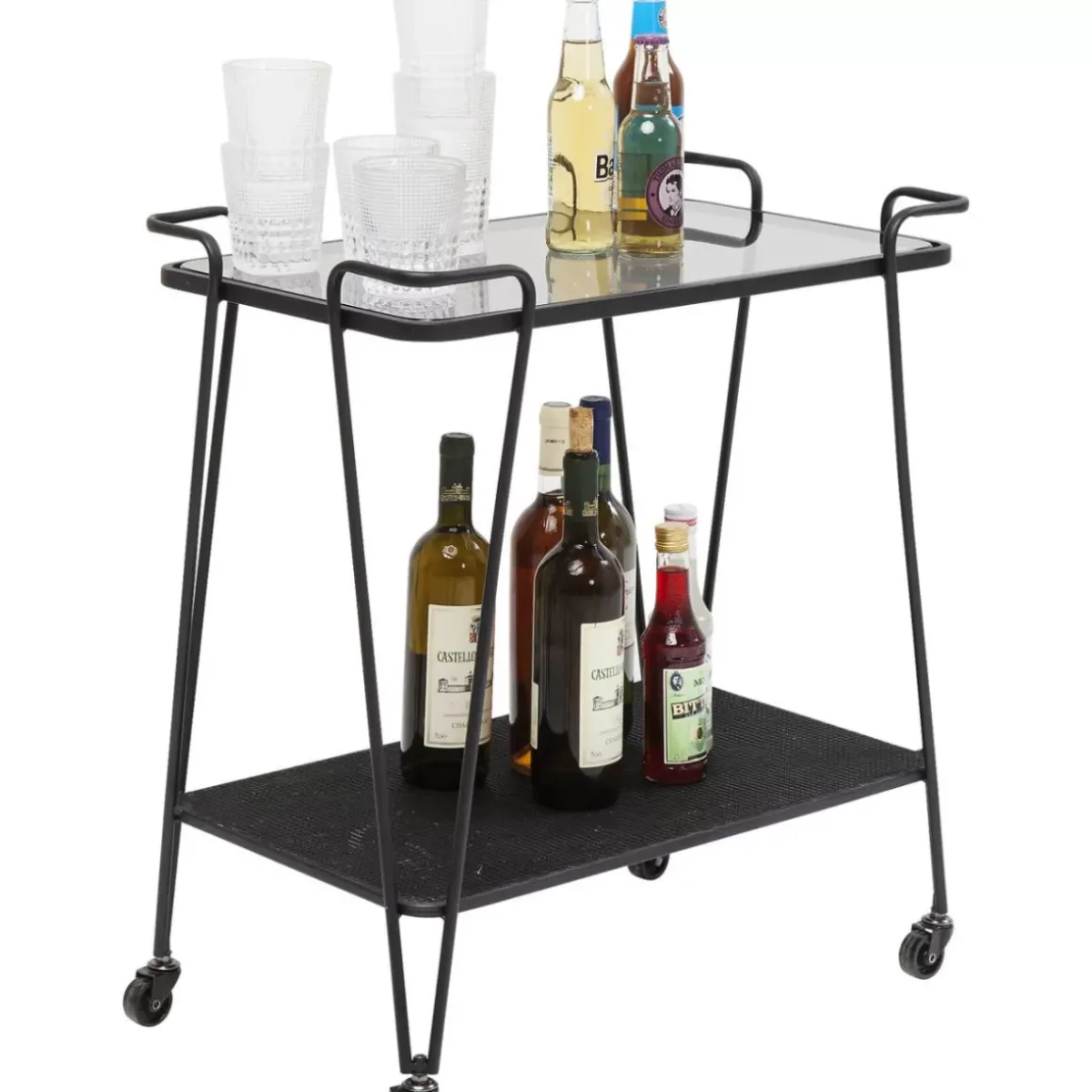 New Servierwagen Mesh Tische