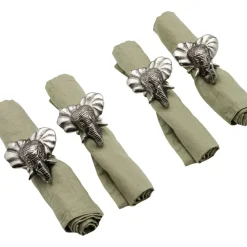Sale Serviettenring Happy Elephants (4/Set) Geschirr & Tischaccessoires