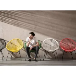 Outlet Sessel Acapulco Gelb Outdoormöbel