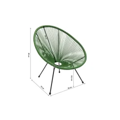 Sale Sessel Acapulco Grun Outdoormöbel