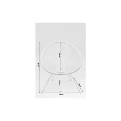 Clearance Sessel Acapulco Weiss Outdoormöbel