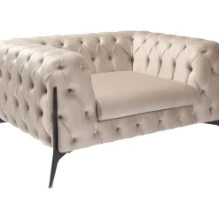 Best Sessel Bellissima Velvet Beige 120Cm Sessel