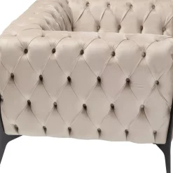 Best Sessel Bellissima Velvet Beige 120Cm Sessel